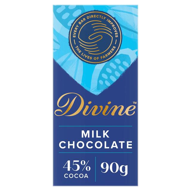 Divine 45% Barbarbac au chocolat au lait de cacao 90g