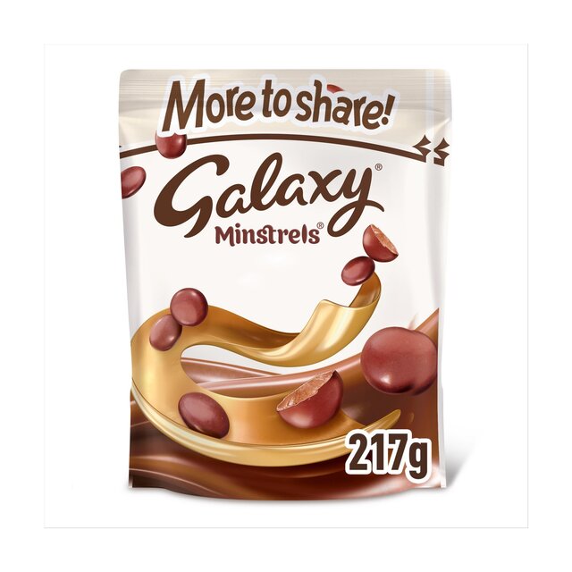 Galaxy Minstrels Chocolate plus pour partager le sac de poche 240g