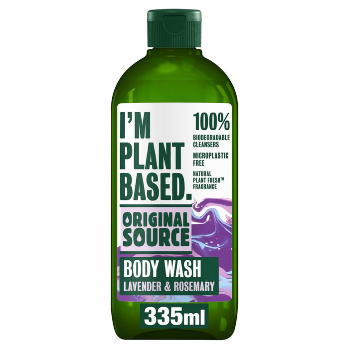 Source d'origine Je suis en lavande à base de plantes et en gel de douche Rosemary 335 ml