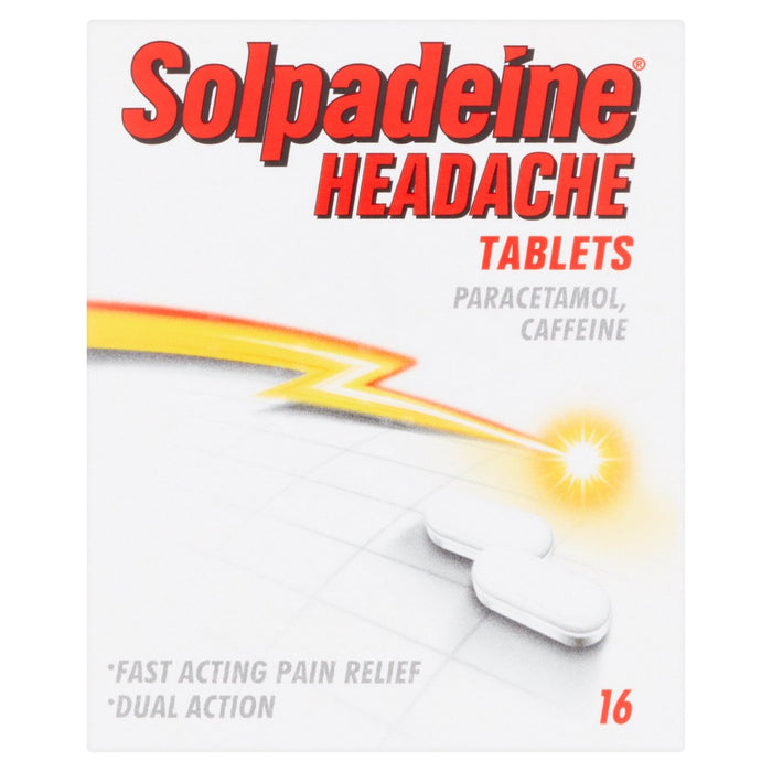 Tabletas de dolor de cabeza solpadeine 16S 16 por paquete