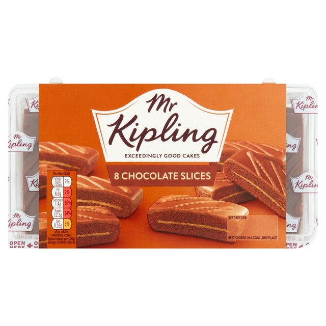 Mr Kipling Chocolate tranches 8 par paquet