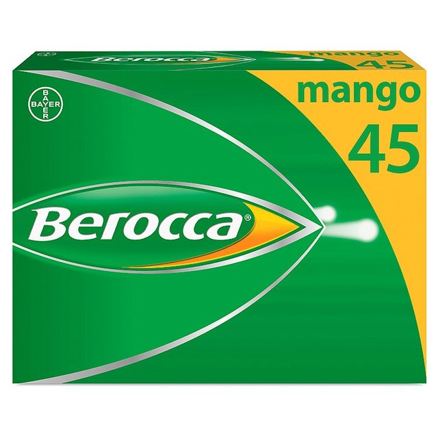 Berocca Mango Energy Vitamin Comprimés 45 par paquet