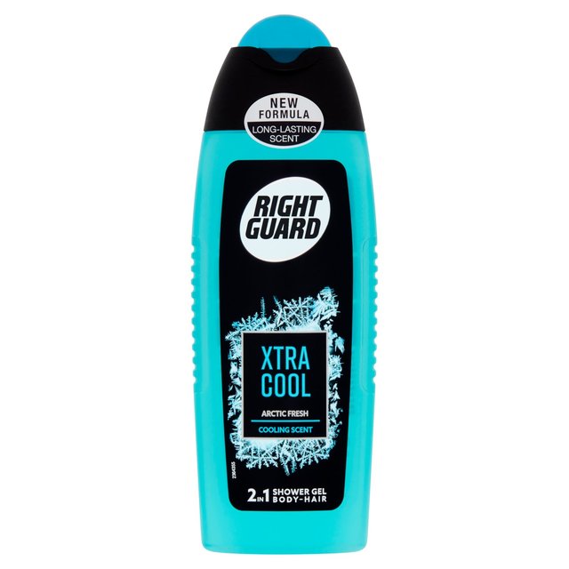 Right Guard Xtra Cool Shower Gel 2 in 1 Body Hair 250ml