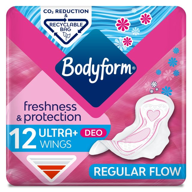 BodyForm Deo Fresh Wings Normal 12 par pack
