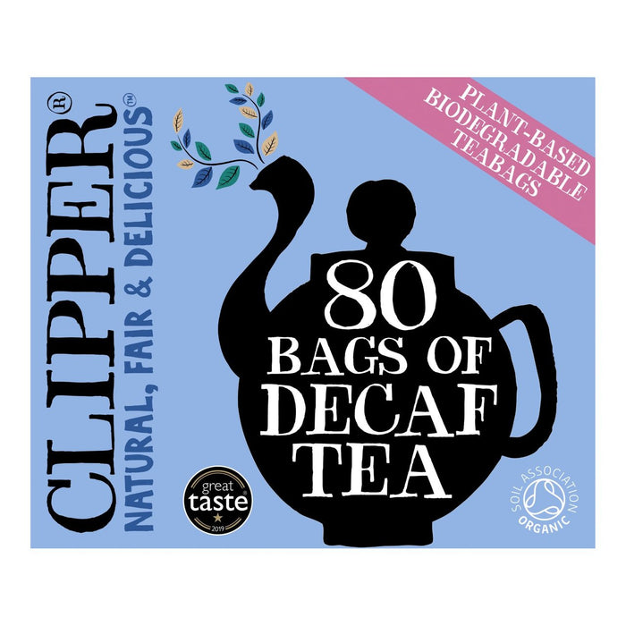 Clipper Organic Sacs de thé naturellement décaféinés 80 par paquet
