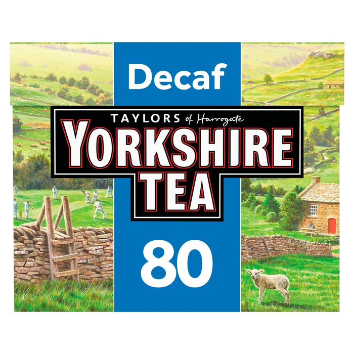 Yorkshire Descafeinado Teabags 80 por paquete 