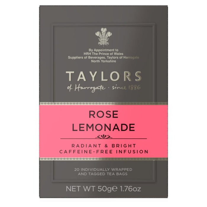 Taylors Rose Lemonade Tea Bags 20 por paquete