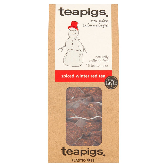 Tapigs Bolsas de té rojo de invierno condimentadas 15 por paquete