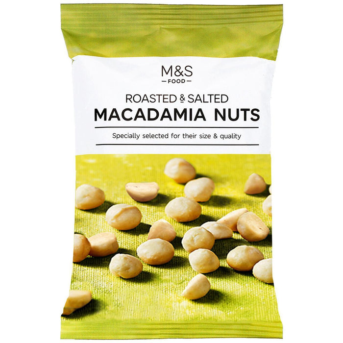 M & S geröstete und gesalzene Macadamia -Nüsse 100g