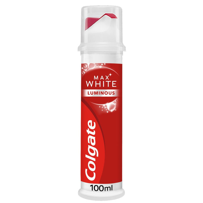 Colgate Max White Luminous Whitening Toothpaste Pump 100ml