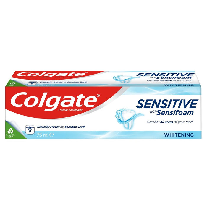Colgate sensible con pasta de dientes blanqueador de sensifoam 75 ml