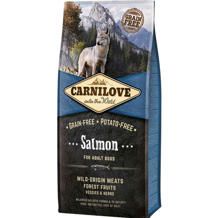 Carnilove grain sans saumon adulte des aliments à chiens secs 1,5 kg