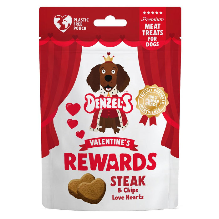 Denzels Valentine's Rewards Steak & Chips Love Hearts 70G