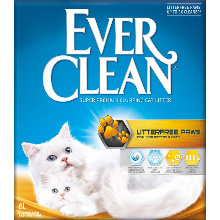 Ever Clean Clumping Cat Litter Litterfree Paws 6L