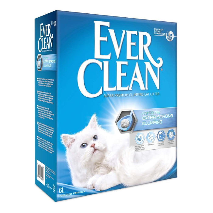 Ever Clean Extra Strong Unscented Clumping Cat Litter 6L