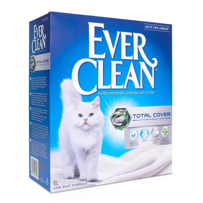 Cubierta total siempre limpia Golpilla de gato Cat Litter 6L