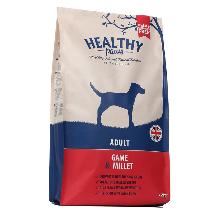 Healthy Paws Game & Millet Adult Dog Food 12kg