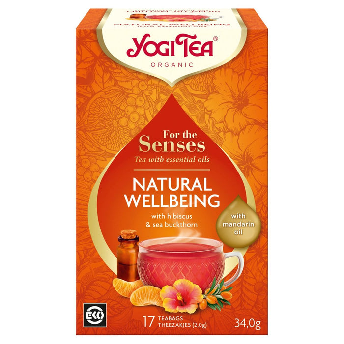 Té de yogui para los sentidos bienestar natural 17 por paquete