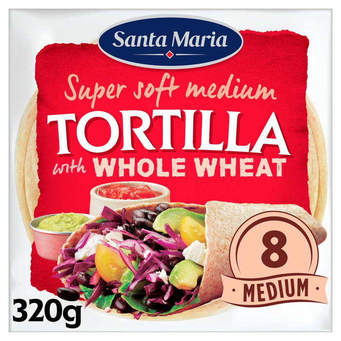 Tortilla WholeMeal de Santa María 8 por paquete