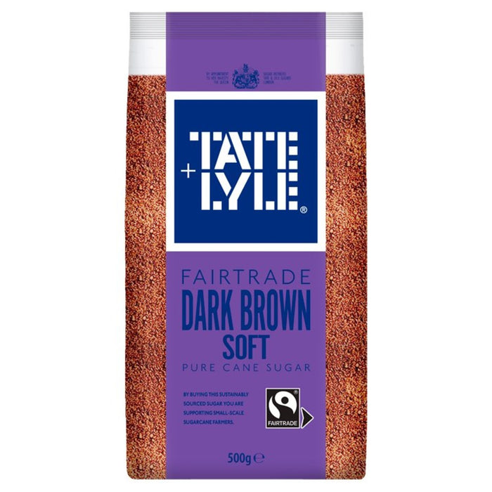 Tate &amp; Lyle Fairtrade Dark Brown Soft Sugar 500g 