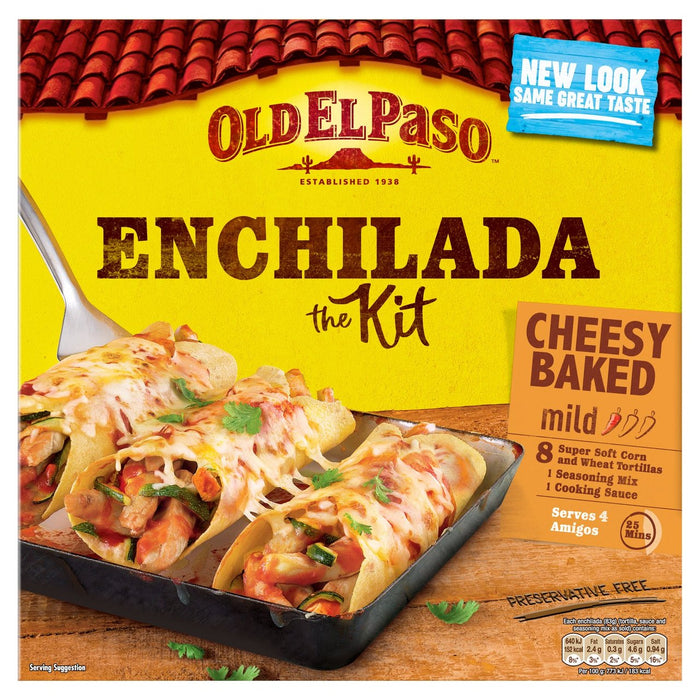 Old El Paso kitschig gebackenes Enchilada Kit 663g