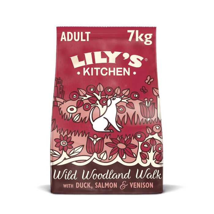 Lily's Kitchen Dog Duck Salmón y venado Madreado salvaje Caminata para adultos Dry Food 7 kg