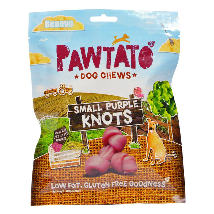 Pawtato Purple Knots Vegan Dog Treats 150g