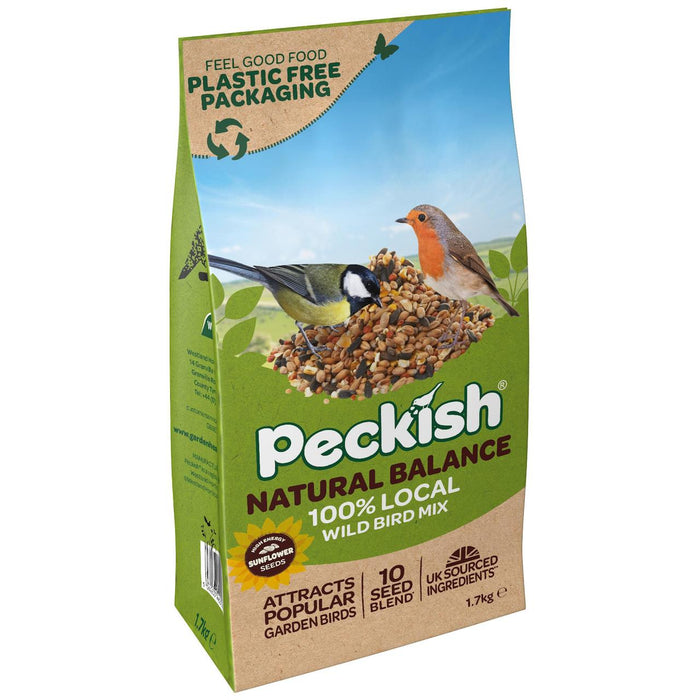 Mezcla de semillas de equilibrio natural de Peckish para aves silvestres 1.7 kg