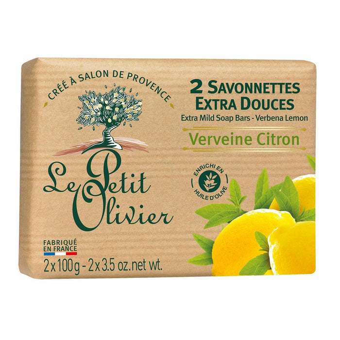Le Petit Olivier Extra Mild Verbena Zitronenseife 2 x 100g
