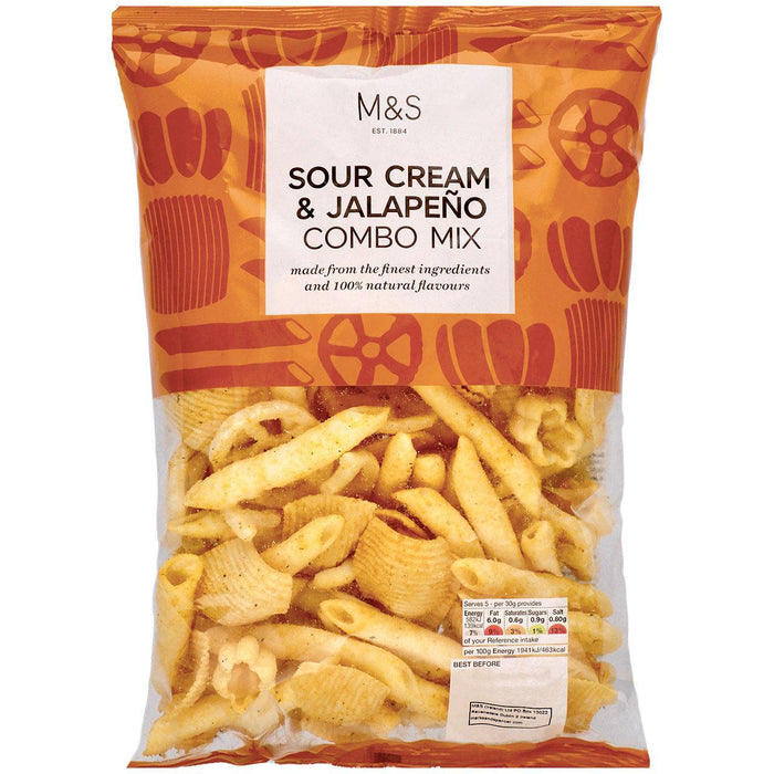 M & S Sour Cream & Jalapeno Combo Mix 150g