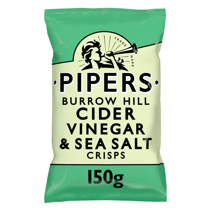 Pipers Burrow Hill Sidra Vinagre y Crispas de Sal de Sea 150G