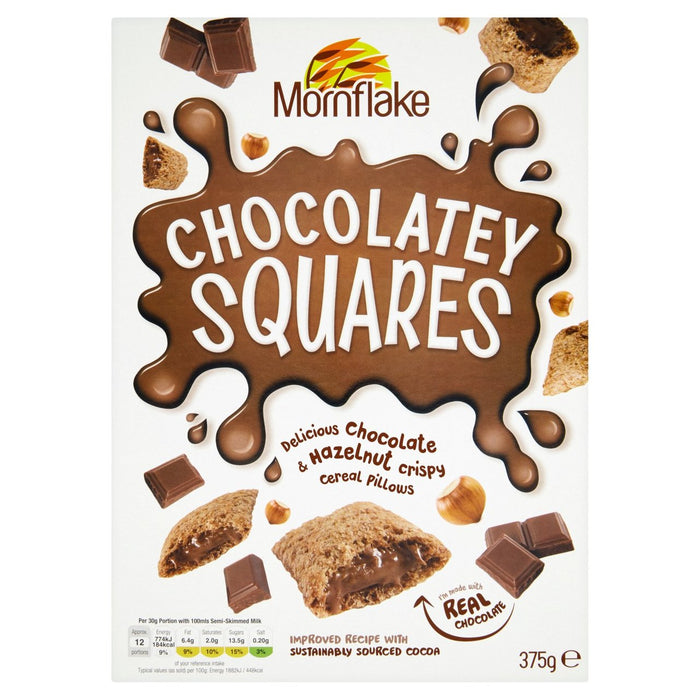 Squares chocolatérités de Mornflake 375G