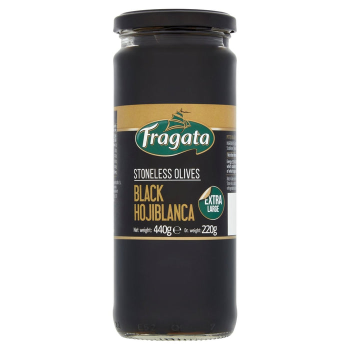 Fragata hat schwarze Oliven 440g geschlagen